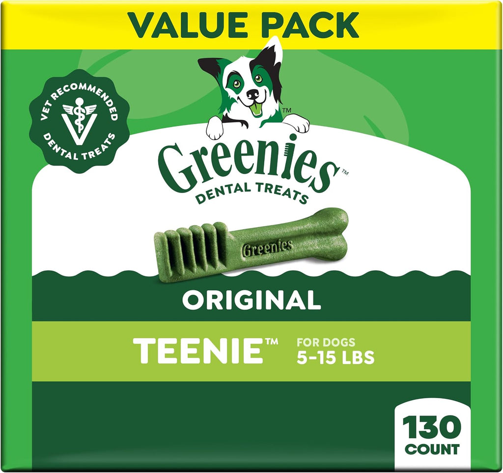 Greenies Veterinarian-Recommended Adult Natural Dental Dog Treats Teenie Size, Dog Dental Chews, Original Flavor, 3 oz. Pack, 11 Count - Image 13