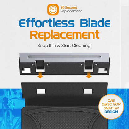 Stainless steel scraper blades pack of two for fish tank maintenance.