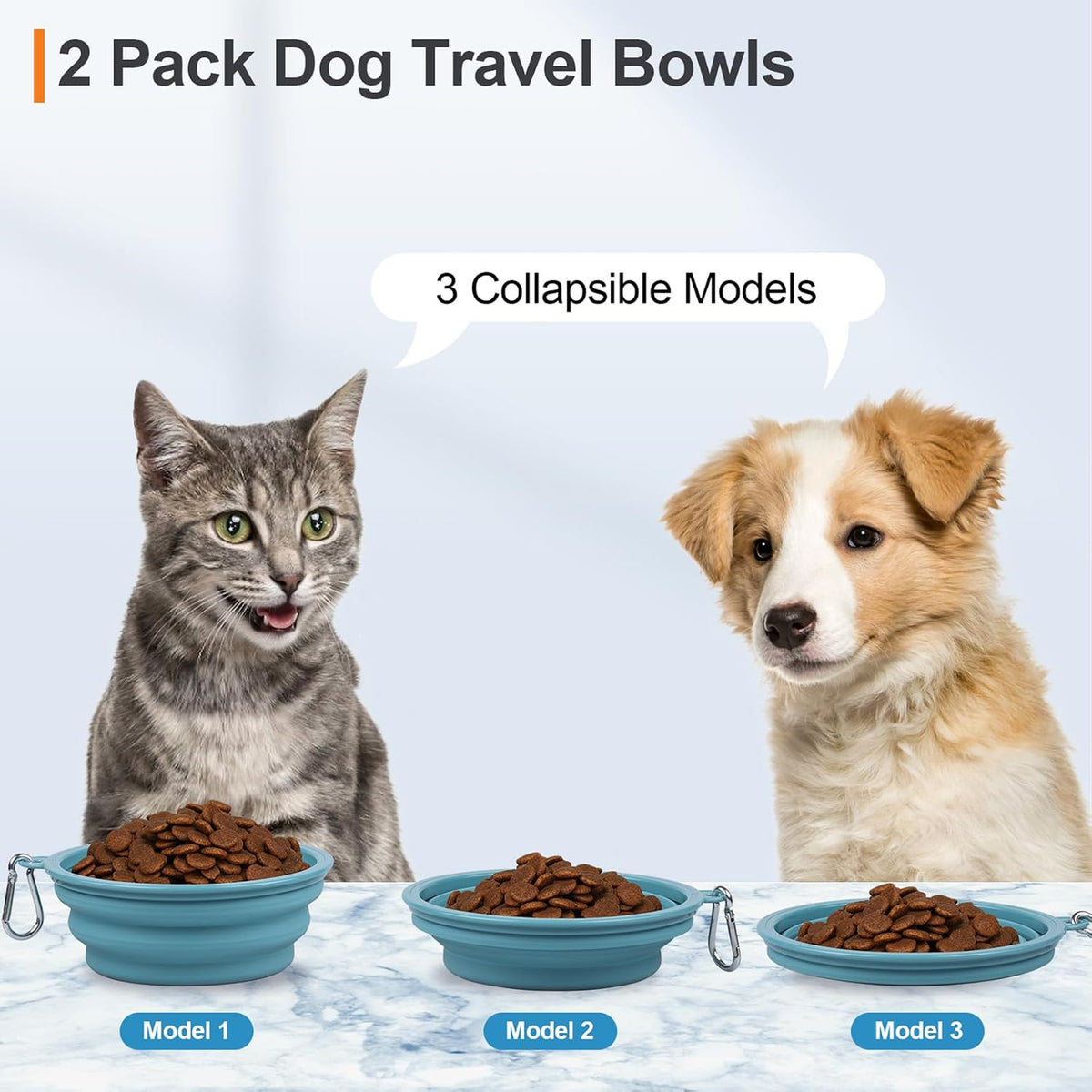 Kytely extra large collapsible pet dish set resting flat on a hiking trail.