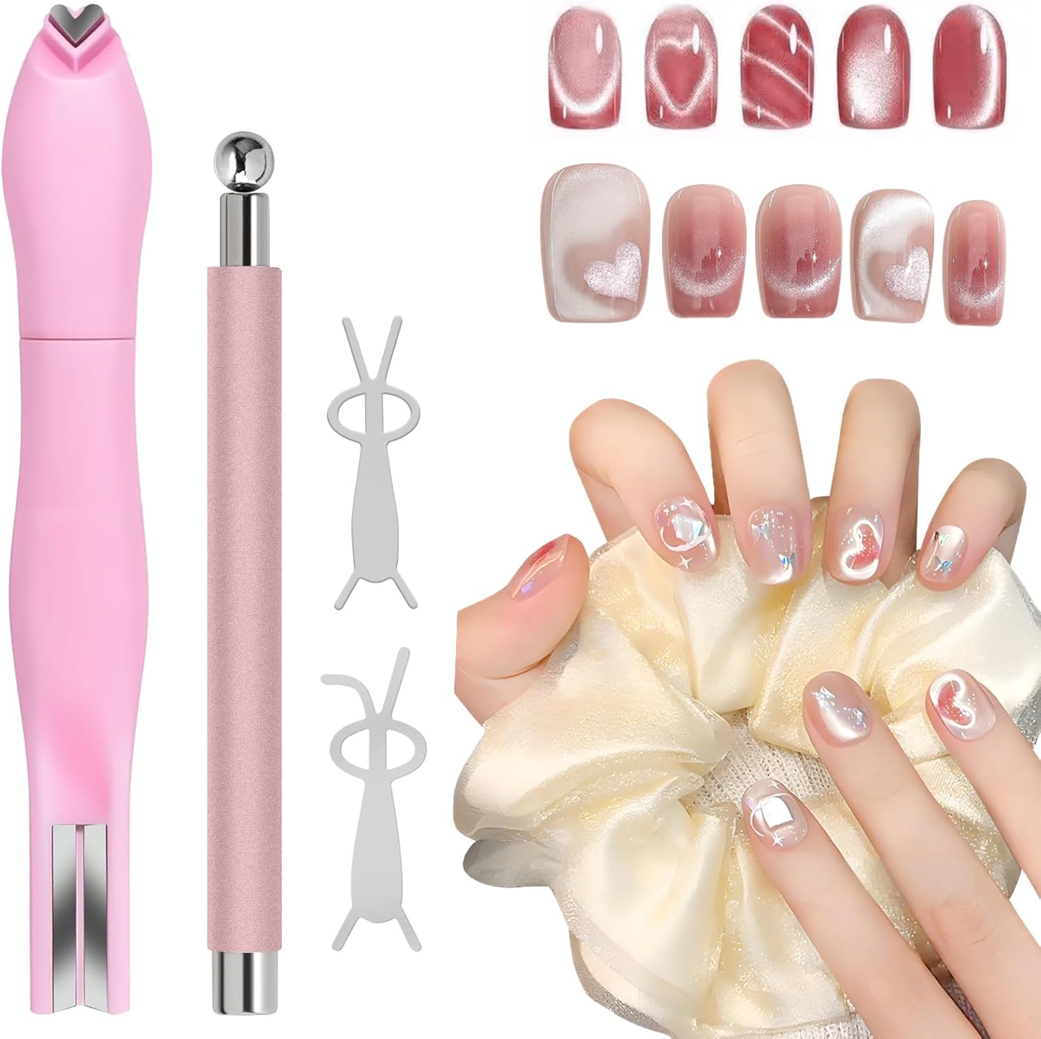 Bluedeal 4-Piece Cat Eye Nail Magnet Kit front view