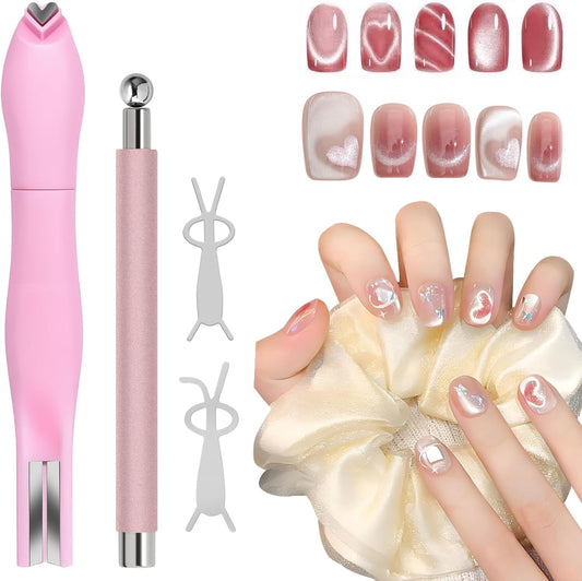 Bluedeal 4-Piece Cat Eye Nail Magnet Kit front view