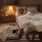 Large leakproof furniture protector covering a premium king size bed.