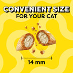 Temptations Jumbo Stuffed Cat Treats, Crunchy and Soft Cat Treats, Tempting Tuna Flavor, 14 oz. Tub - Image 9