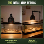 Ceramic E26 socket inside Mecesor reptile light fixture dome