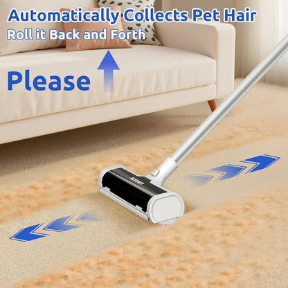 ACE2ACE long handle pet hair remover for carpets and rugs