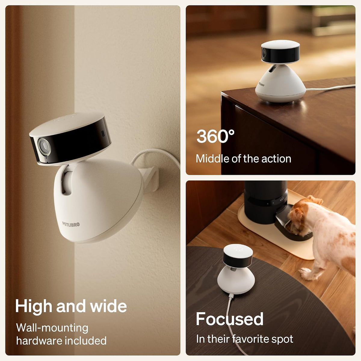PETLIBRO AI Dog Camera Pet Camera Indoor with Phone App [Multi-Pet Recognition, Daily Activity Analysis & Smart Summaries] Cat Cam 360 degrees View, 1080P Dog Cam Night Vision, 2-Way Audio Home Camera WiFi - Image 9