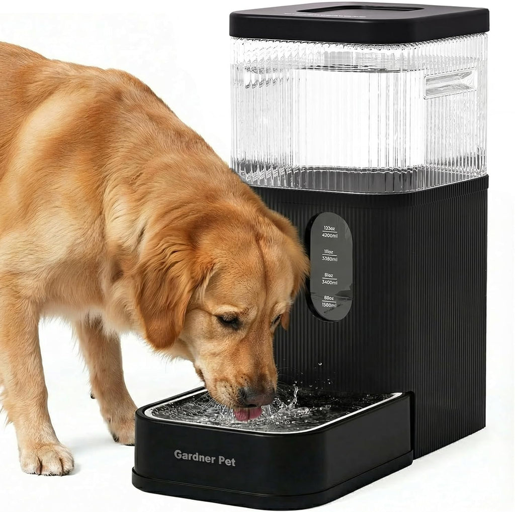 Gardner Pet 2.2 Gallon Automatic Dog Water Bowl Dispenser 8.5L Gravity Water Feeder with Stainless Steel Bowl & Maifan Stone Filter, BPA-Free for for Cats and Dogs (Black, 2.2 Gallon) - Image 10