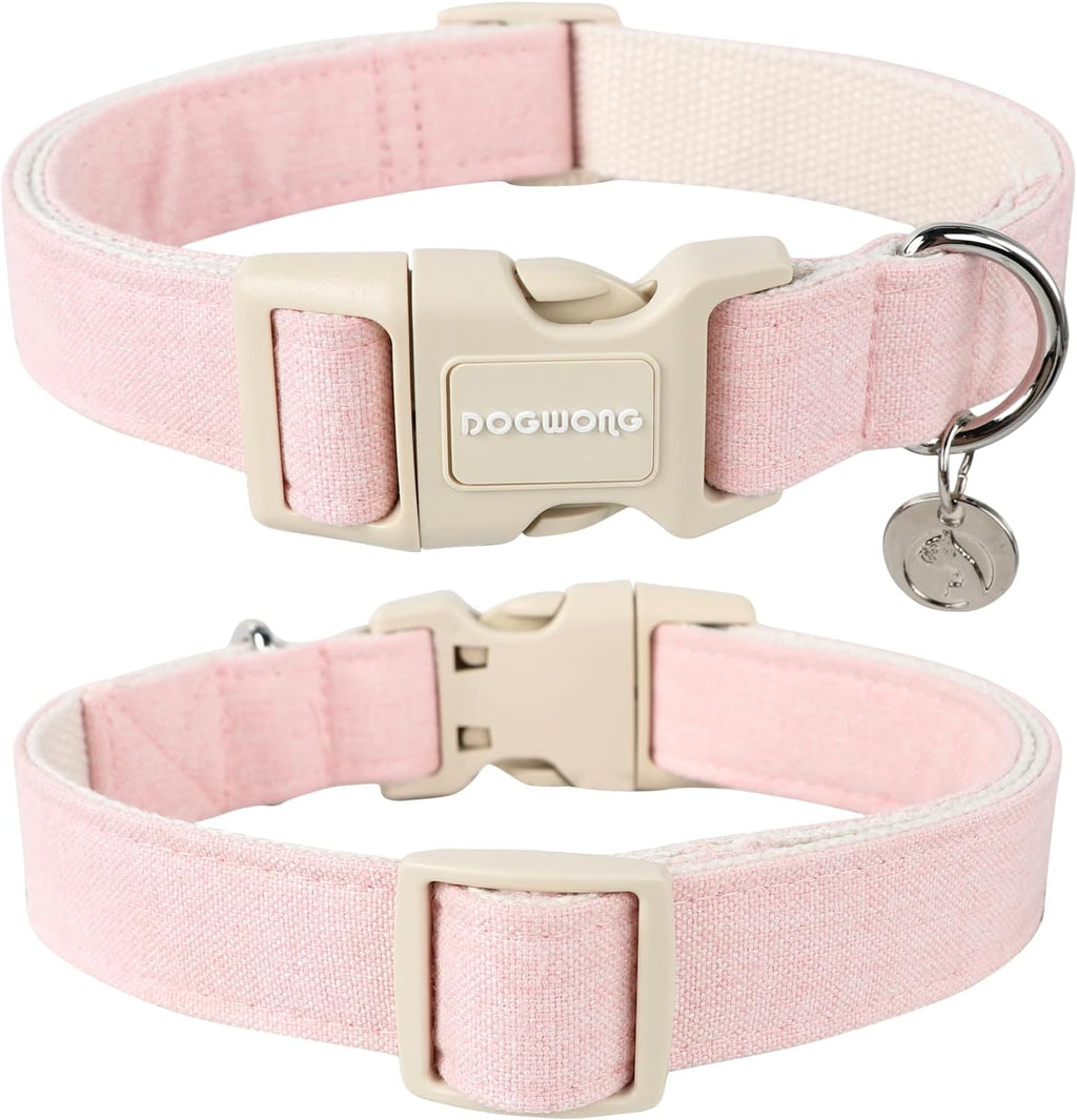 Dogwong adjustable pink pet collar close up of buckle
