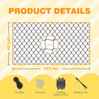 Complete installation hardware kit including hooks and ropes
