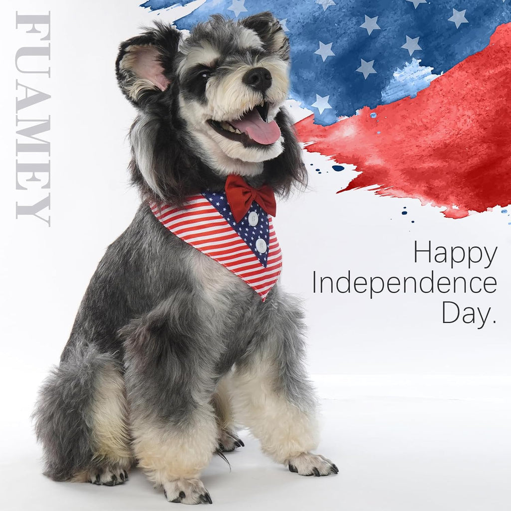 FUAMEY pet bandana costume on a medium breed dog