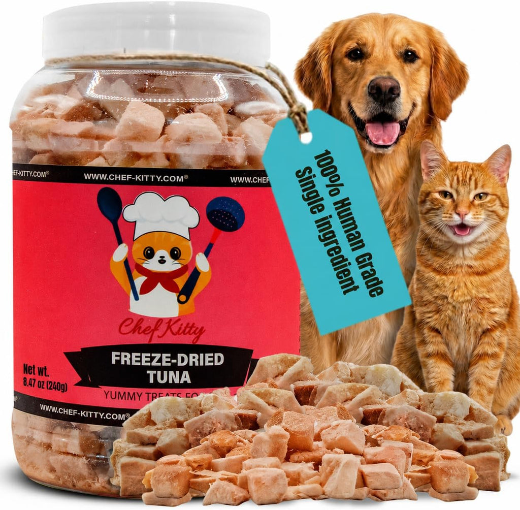 Tuna Cat Treats, 100% Wild Caught | Freeze Dried Dog Treats, High Protein | Grain-free, Single Ingredient Cat & Dog Food Toppers | No Additives or Preservatives | Inspected & Tested in USA | 1.75 oz - Image 11