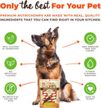 NutriChomps 15 count bag showing digestible dog chew twists
