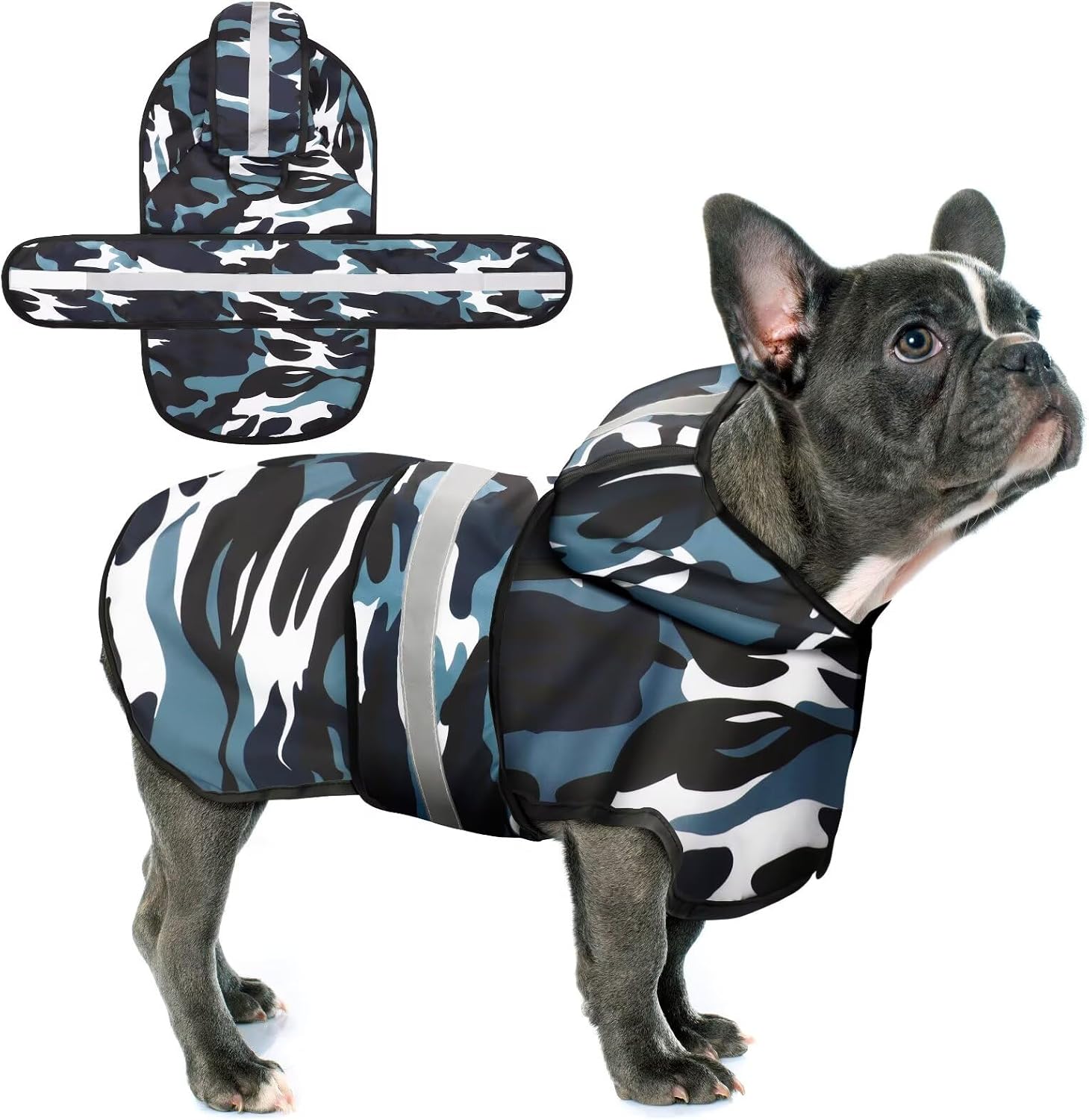 Paiaite Dog Raincoat: Hooded Slicker Poncho, Durable Waterproof Jacket with Reflective Stripes for Safety, Convenient Leash Hole, and Adjustable Fit, Perfect for Small, Medium, and Large Dogs Yellow M - Image 10