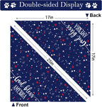 QIRUIMI reversible stars and stripes pet bandana fabric texture.