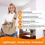 Hands-free usage demonstration of Pawpubby pet sling