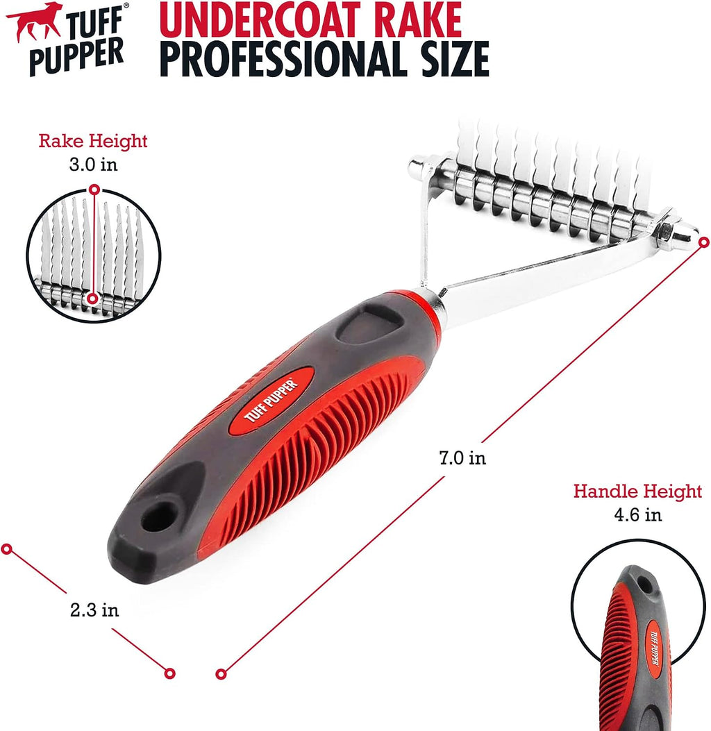 Side profile of Tuff Pupper dematting tool for thick coats