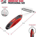 Side profile of Tuff Pupper dematting tool for thick coats