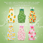 6 Pack Reusable Bird Diapers with 10 Washable Pads - Image 3