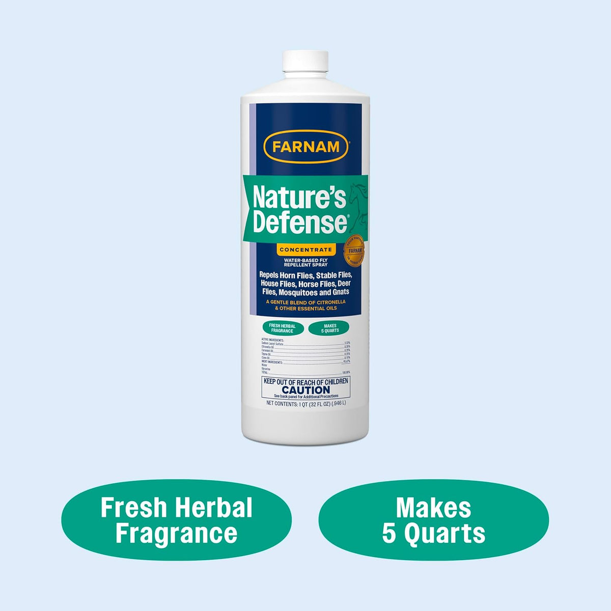 Water-based botanical fly spray bottle packaging