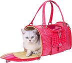 Dutis cat tote bag interior with safety collar hook