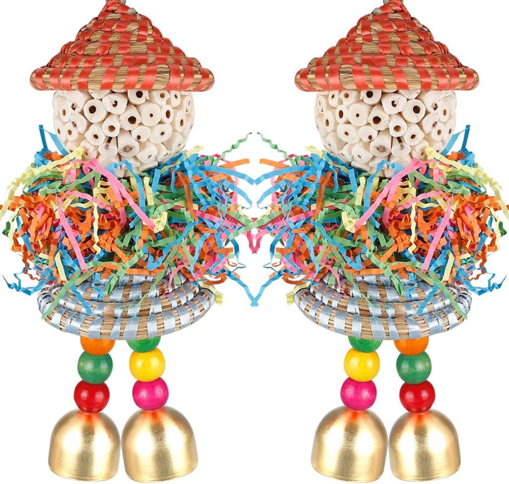 Bird cage accessory BBjinronjy hanging toy with secure metal hook