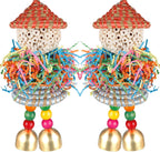 Bird cage accessory BBjinronjy hanging toy with secure metal hook