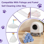 One hundred twenty count automatic pet waste drawer replacement liners
