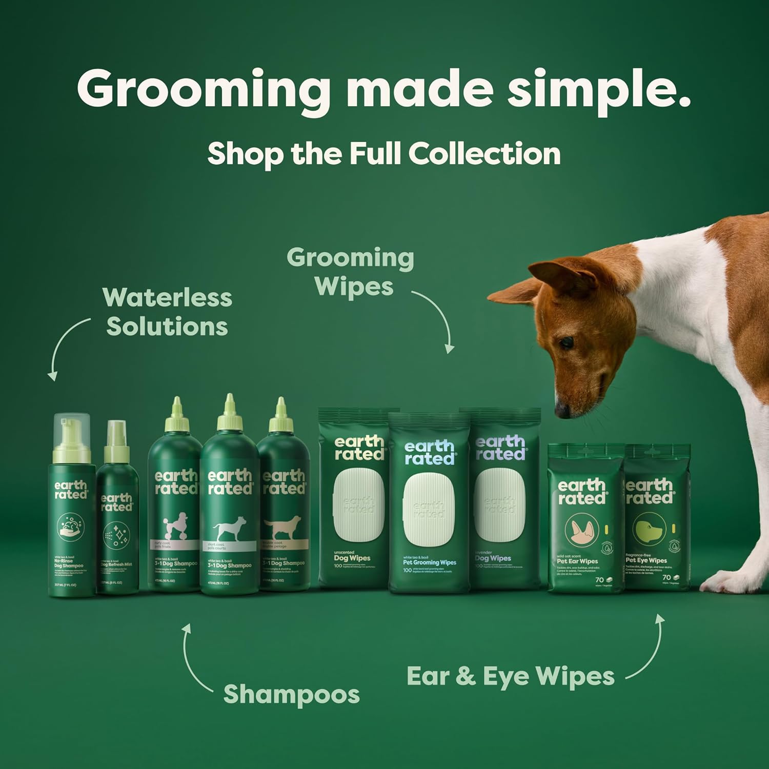 Earth Rated Deshedding Dog Shampoo, Hypoallergenic 3-in-1, Shampoo & Conditioner for Dogs & Puppies, Deodorizing, 98.5% Natural Origin Ingredients, 16 oz - Image 10