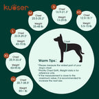 Kuoser dog life vest with top rescue handle for swimming safety