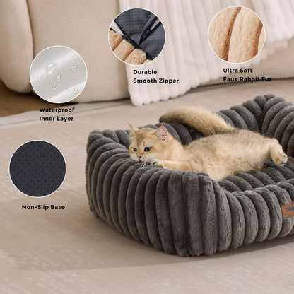Top view of Zomisia rectangular cat and dog bed