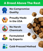 BARK&SPARK Advanced Calming Chews for Dogs - Separation Anxiety Relief for Dogs w/Hemp Oil + Melatonin - Relief During Fireworks, Storms - Aggressive Behavior, Barking, Stress Aid - 90Chews - Image 10
