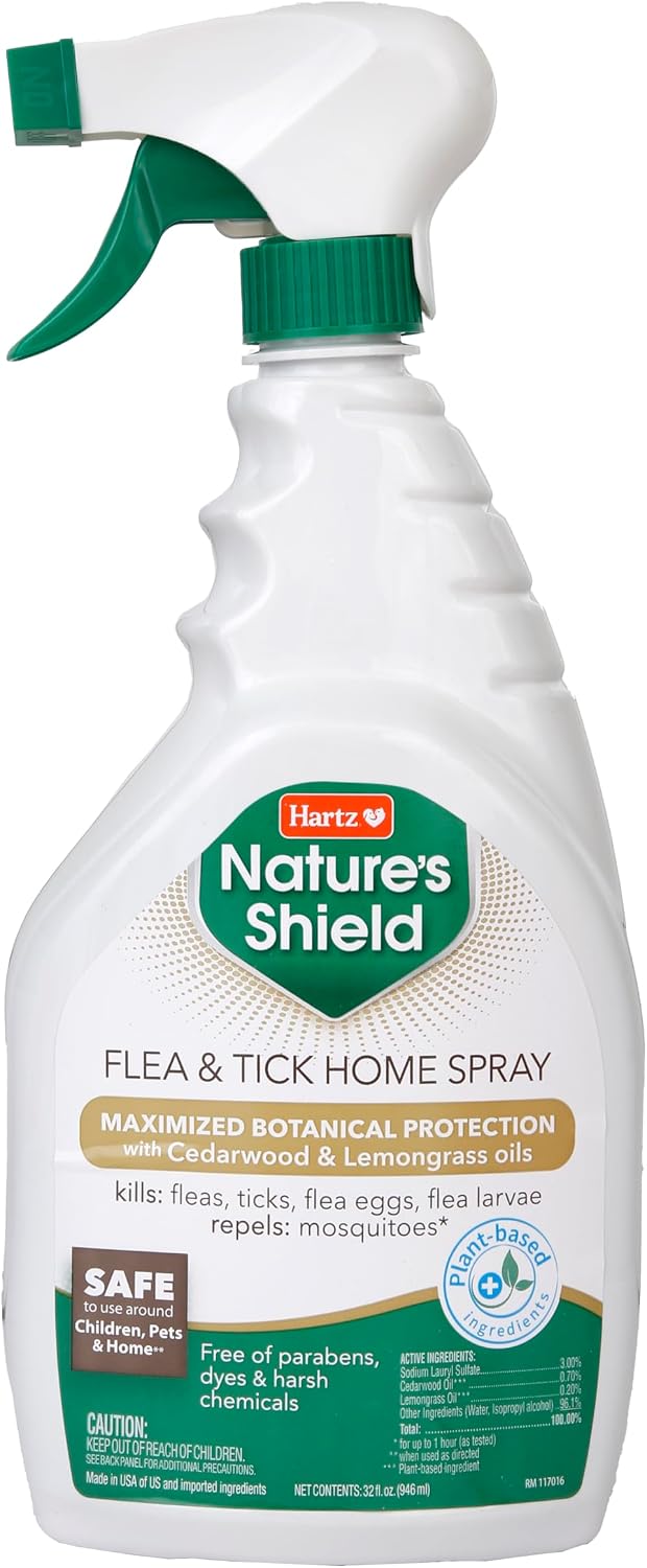 Hartz Nature's Shield Flea & Tick Spray Treatment for Dogs, Natural and Effective Flea & Tick Prevention and Protection for Dogs with Cedarwood and Lemongrass Oil, 14 Ounces - Image 12