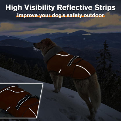 Close up of Lelepet dog coat reflective safety strips