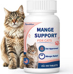 BestLife4Pets Pyrantalmax Mange Support for Cats 300 pills bottle front view natural cat itch remedy