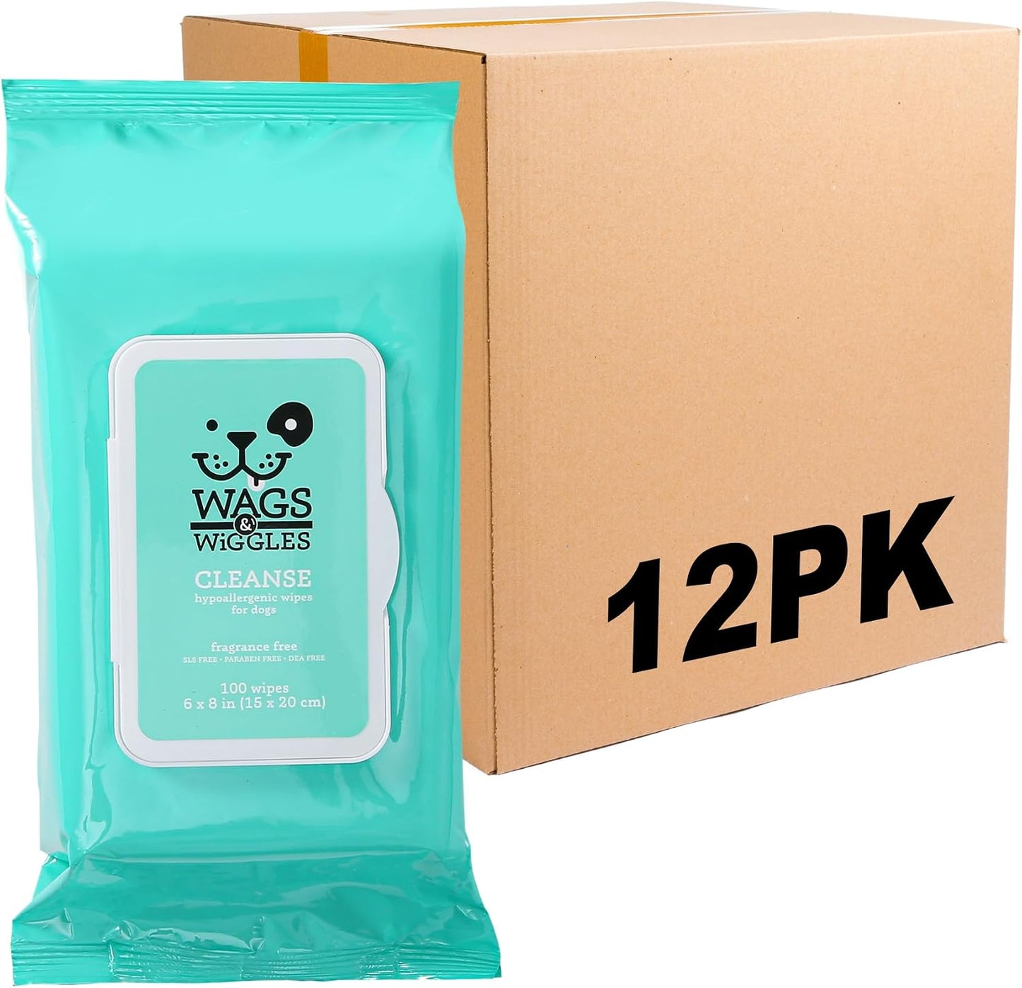 Wags & Wiggles Purify Hypoallergenic Dog Wipes for Sensitive Skin, Paw and Body Grooming Wipes with Gentle Plant Based Formula for Everyday Cleaning, Zesty Grapefruit Scent, 100 Count - Image 11