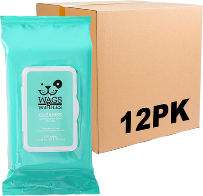 Wags & Wiggles Purify Hypoallergenic Dog Wipes for Sensitive Skin, Paw and Body Grooming Wipes with Gentle Plant Based Formula for Everyday Cleaning, Zesty Grapefruit Scent, 100 Count - Image 11