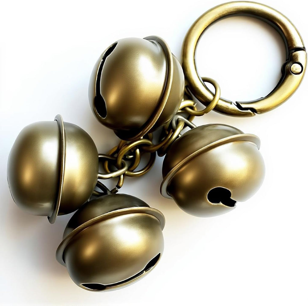 AYECEHI vintage bronze jingle bells for puppy potty training