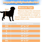 Reusable male dog diapers with absorbent fleece lining inner pad view