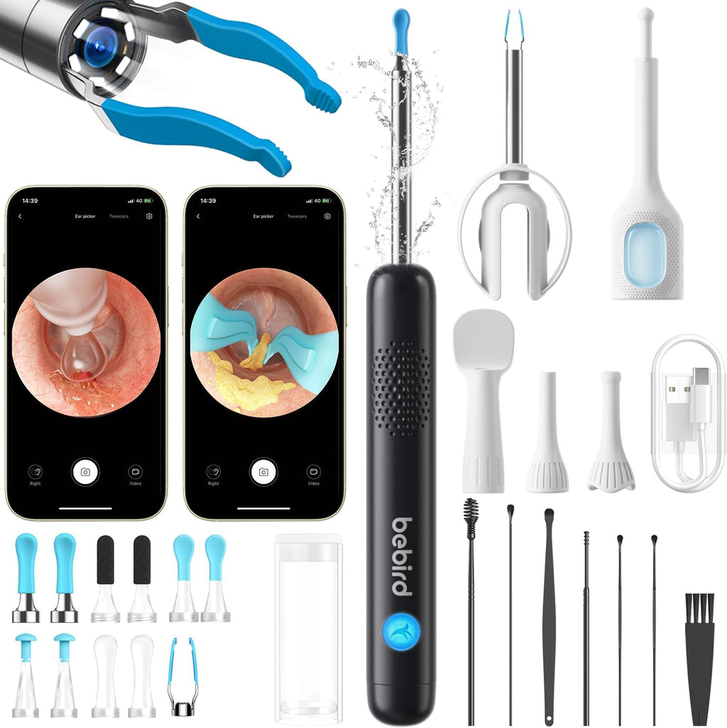 BEBIRD R1 Ultra Ear Wax Removal Kit front view with HD camera lens