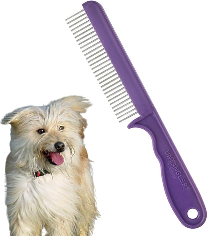 Super-Groom Combs with Smooth Rotating Teeth for Painless Mat Removal (Royal Purple, 22 Coarse-Teeth) - Image 15