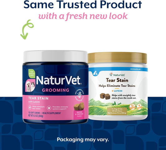 NaturVet pet tear stain soft chews for dogs and cats