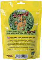 Organic catnip leaf and flower top blend resealable zipper bag packaging