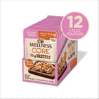 Wellness CORE grain free kitten chicken recipe single serve pouch layout