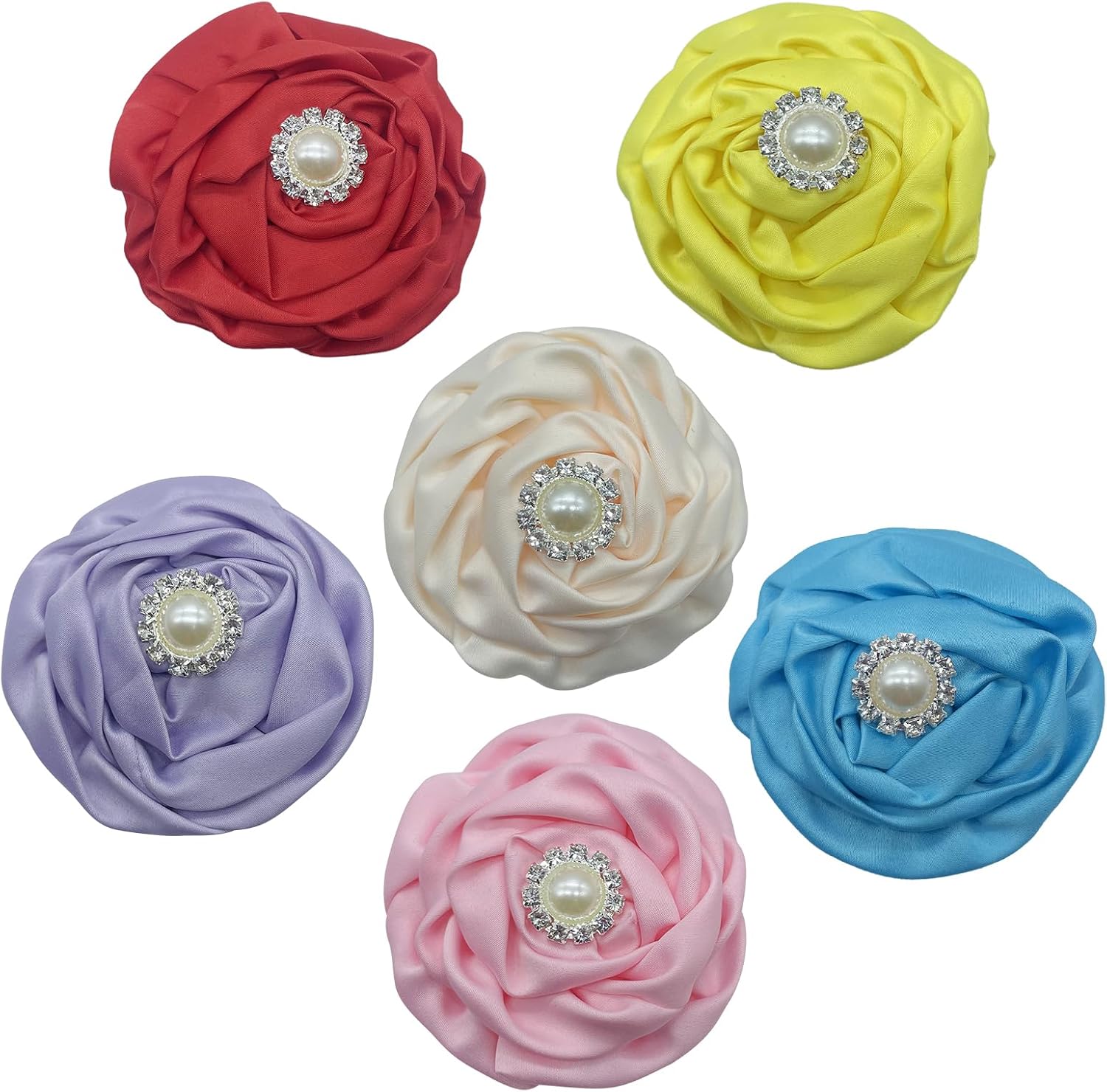 Dog Collar Flower Accessories with Pearls, Decorative Flower Charms for Dog and Cat Collars, Pack of 6 - Image 9