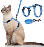 PAWCHIE Cat Harness with Leash and Collar Set - Escape Proof Adjustable H-shped Cat Harness with Star and Moon Pattern Glow in The Dark for Kitty Outdoor Walking - Image 10