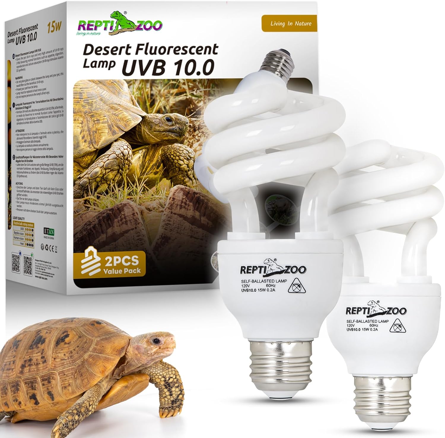 REPTI ZOO authentic imported reptile lighting bundle
