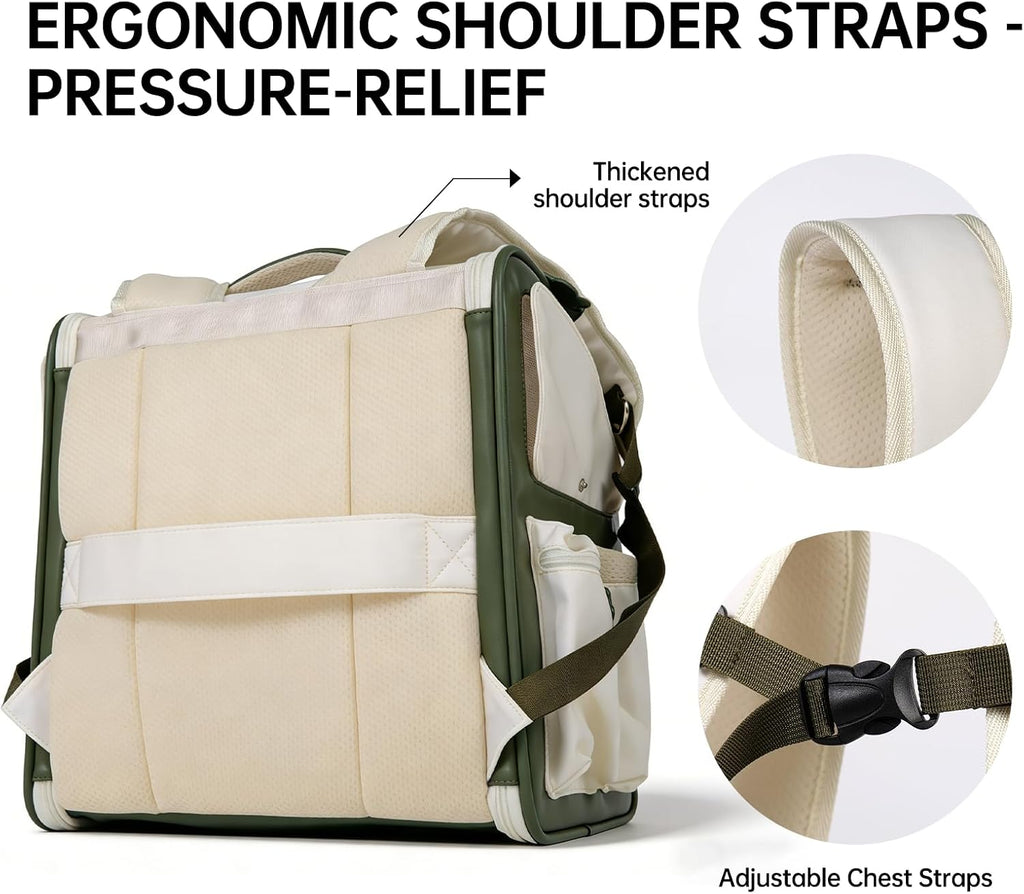 Touchdog authentic imported pet carrier close up shot of the durable stitching and premium zipper hardware.