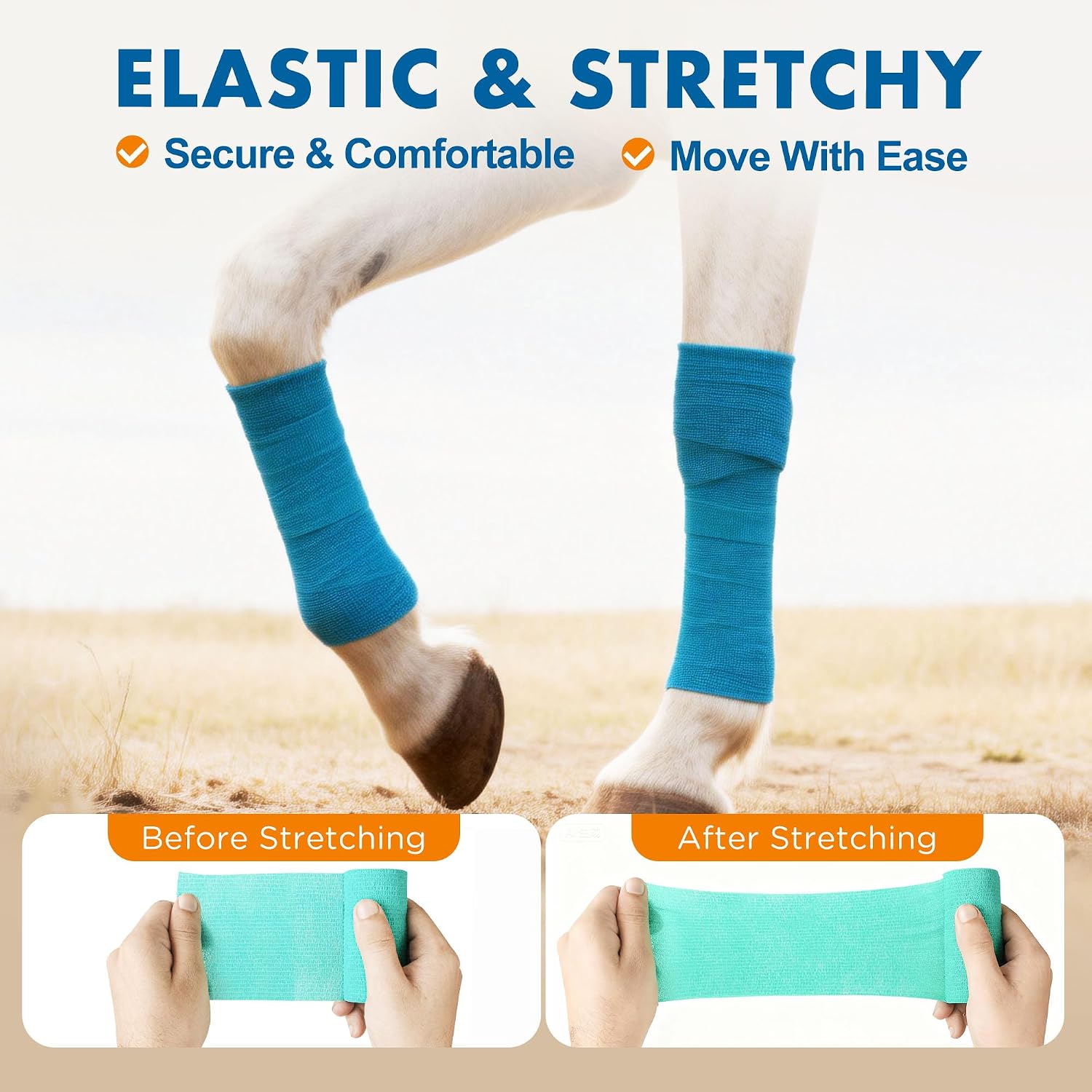 LotFancy cohesive bandage wrap for dog paw injury