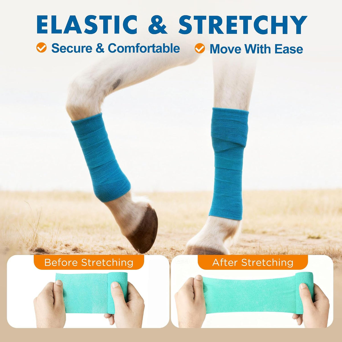LotFancy cohesive bandage wrap for dog paw injury