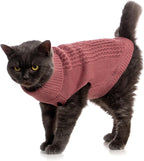 Premium winter knit outerwear for small pets showcasing the hypoallergenic acrylic yarn quality
